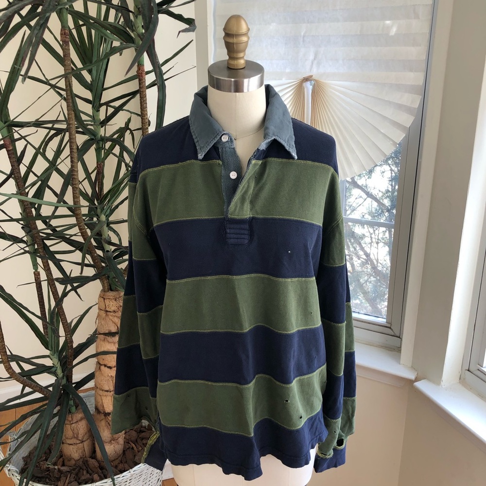 LF Furst of a Kind vintage distressed rugby